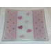 Gorham Square Plates For Candy MIints 2 Dishes Pink & White Valentine Hearts
