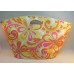Clinique Extra Large Tote For Beach Travel Shopping Color Yellow Floral Bag