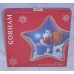 Gorham Crystal Santa 2 Star Holiday Plates Christmas Holiday Candy Mint Dish
