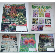 Vintage Gardening Magazines Lot Of 5 Issues of Flower & Garden 1998