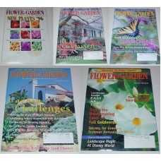 Vintage Gardening Magazines Lot Of 5 Issues of Flower & Garden 1996