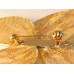 Gold Tone Butterfly Pin Mesh Wings Solid Body And Antenna Animal Flying Insect